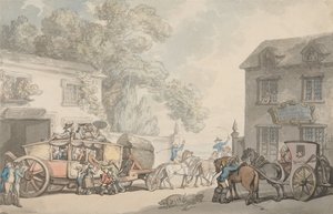 Travelling in France by Thomas Rowlandson